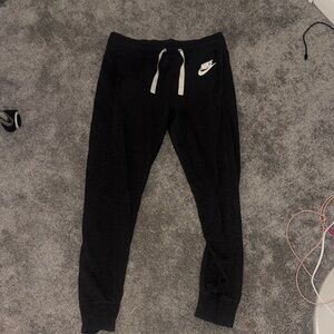 Nike women’s dark grey 
 Sweatpants with White Logo